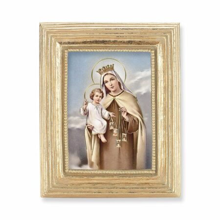 Our Lady of Mount Carmel Gold Framed Print
