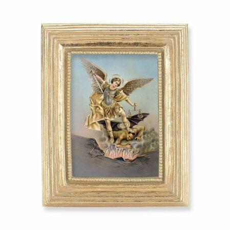 St. Michael Gold Framed Print