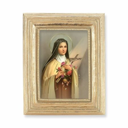 St. Therese Gold Framed Print
