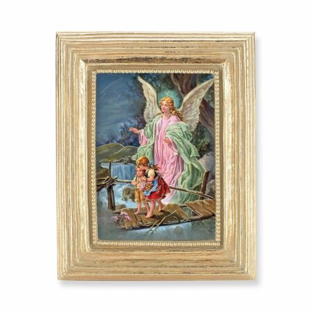 Guardian Angel Gold Framed Print