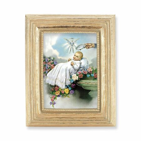 Baptism Gold Framed Print