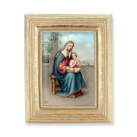St. Anne Gold Framed Print