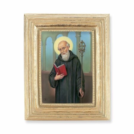 St. Benedict Gold Framed Print