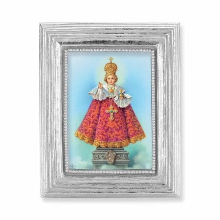 Infant of Prague Silver Framed Print