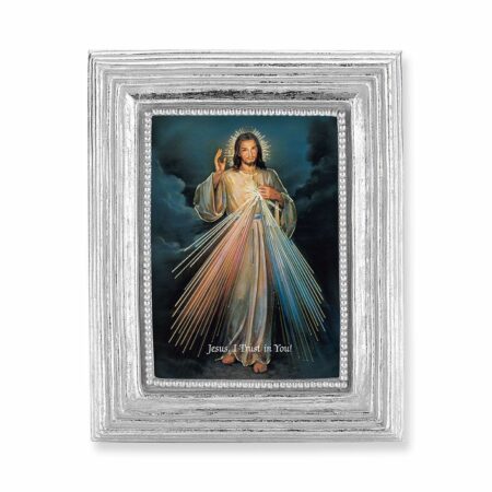 Divine Mercy Silver Framed Print
