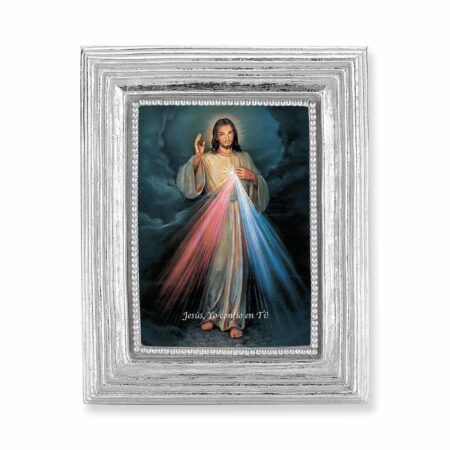 Divine Mercy (Spanish) Silver Framed Print