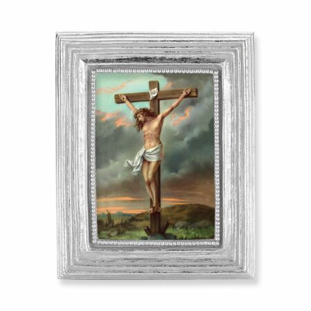 Crucifixion Silver Framed Print