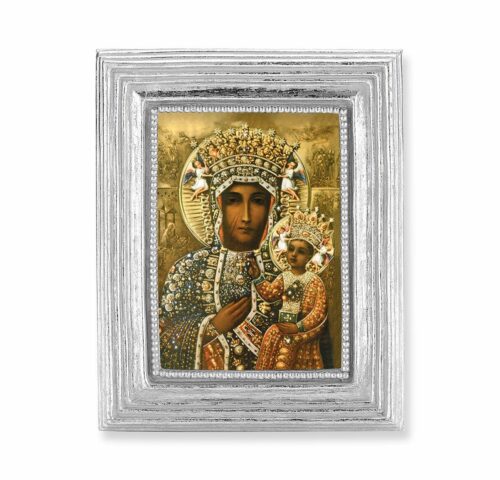 Our Lady of Czestochowa Silver Framed Print