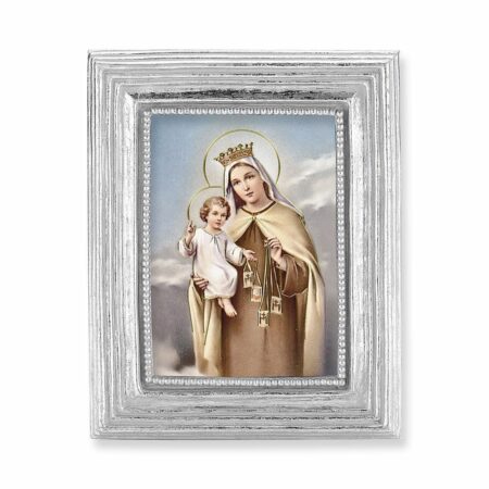 Our Lady of Mount Carmel Silver Framed Print