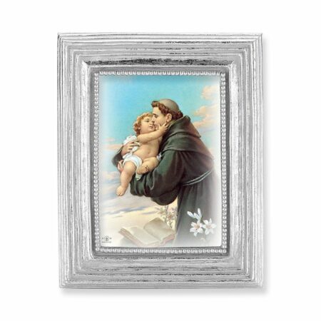 St. Anthony Silver Framed Print