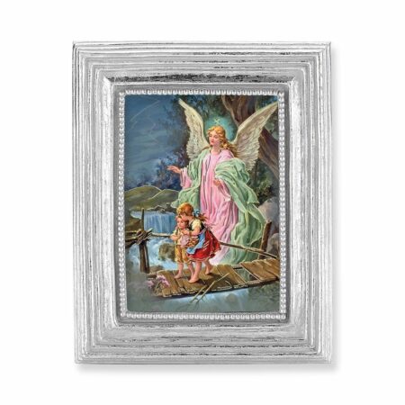 Guardian Angel Silver Framed Print