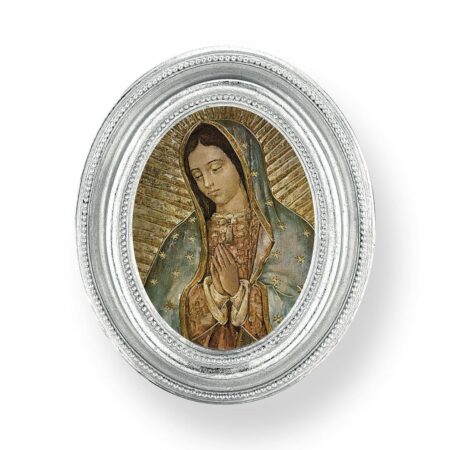 Our Lady of Guadalupe Silver Framed Print