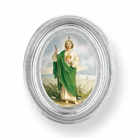 St. Jude Silver Framed Print