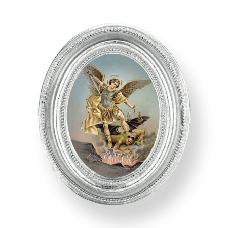 Sacred Heart of Jesus Silver Framed Print