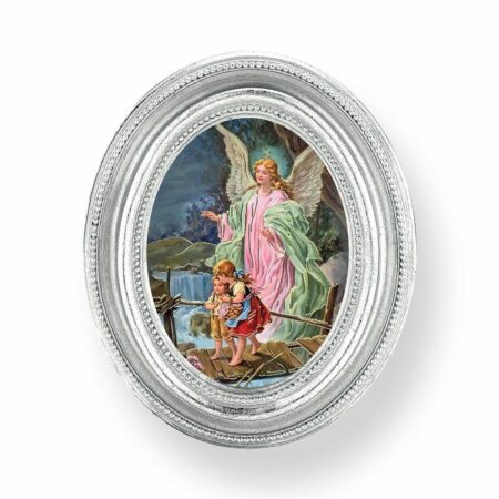 Guardian Angel Silver Framed Print