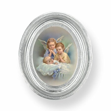 Guardian Angels Silver Framed Print