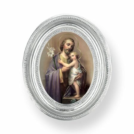 St. Joseph Silver Framed Print