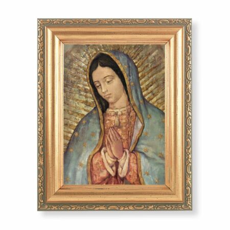 Our Lady of Guadalupe Antique Gold Framed Art