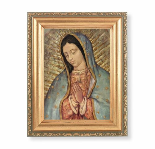 Our Lady of Guadalupe Antique Gold Framed Art
