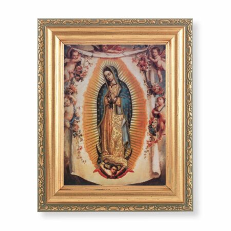 Our Lady of Guadalupe Antique Gold Framed Art