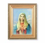 Immaculate Heart of Mary Antique Gold Framed Art