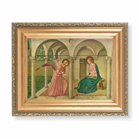 Holy Family Antique Gold Framed Art