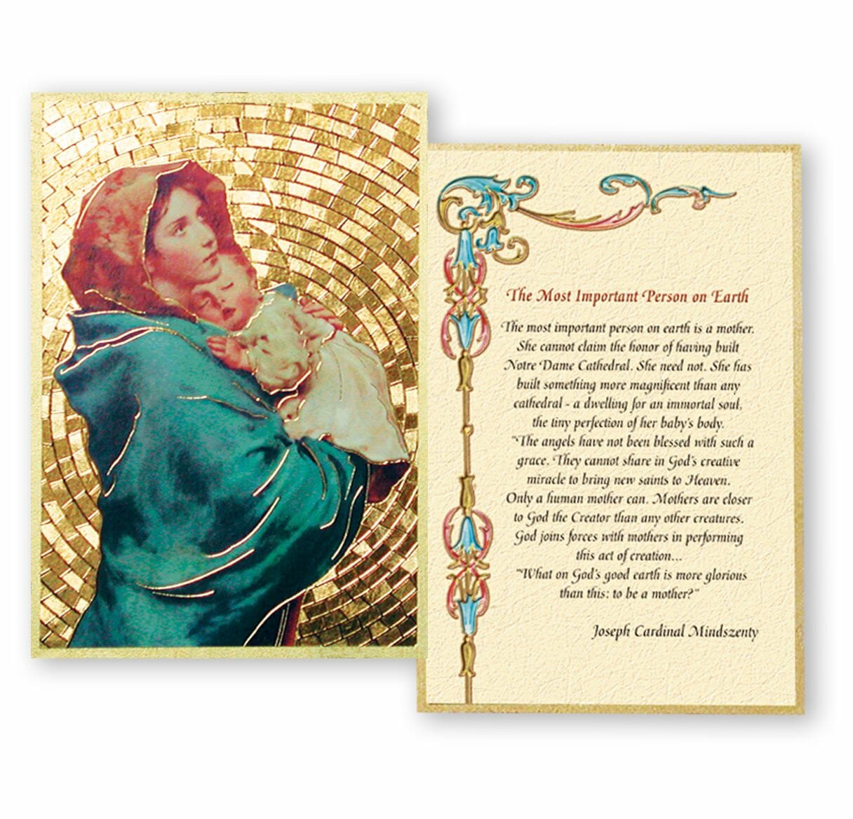 Our Lady Of The Streets Gold Foil Mosaic Plaque - Buy Religious ...