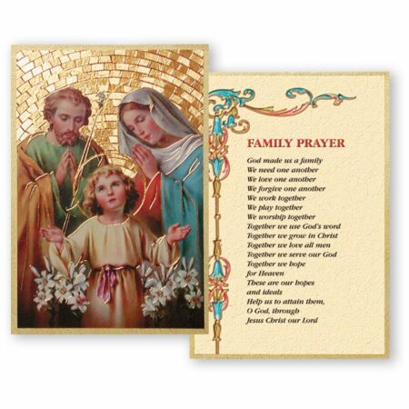 Holy Family Gold Foil Mosaic Plaque