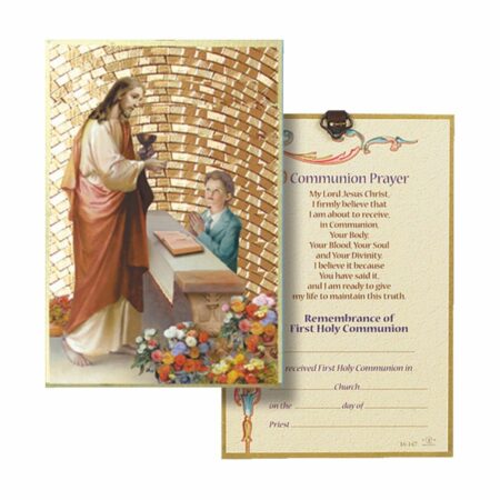 Boy First Communion Gold Foil Mosaic Plaque