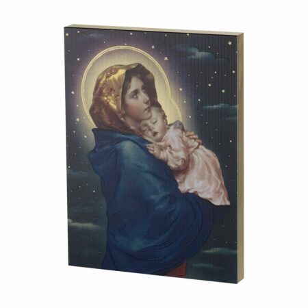 Madonna of the Streets Textured Wood