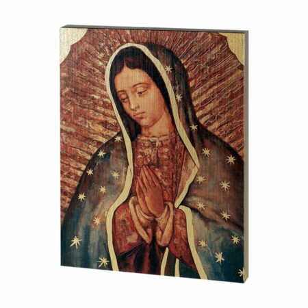 Our Lady of Guadalupe Textured Wood