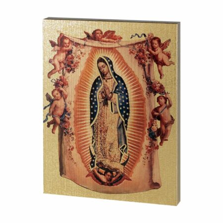 Our Lady of Guadalupe Textured Wood