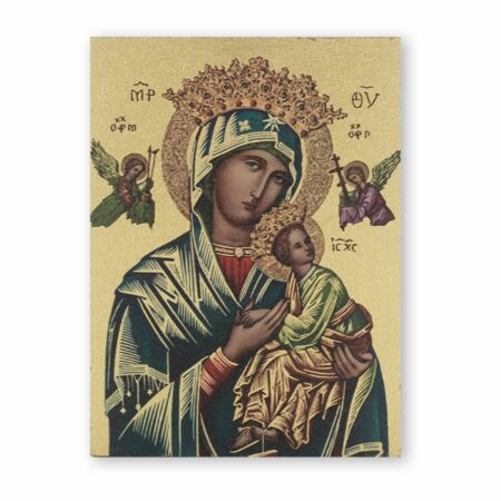 Our Lady of Perpetual Help Textured Wood