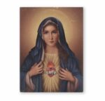 Immaculate Heart of Mary Textured Wood