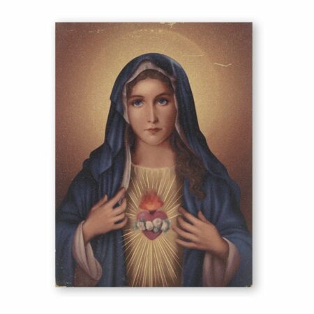 Immaculate Heart of Mary Textured Wood