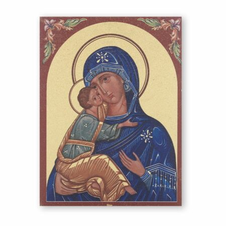 Our Lady of Vladimir Textured Wood