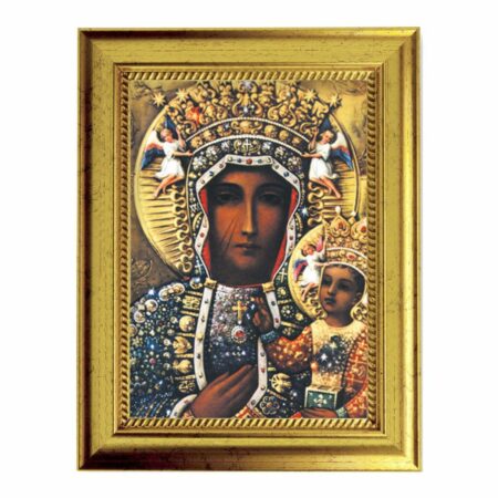 Our Lady of Czestochowa Gold-Leaf Framed Art