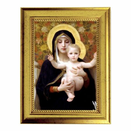 Madonna and Child Gold-Leaf Framed Art