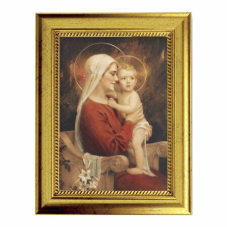 Madonna and Child Gold-Leaf Framed Art