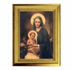Mary and Child Gold-Leaf Framed Art