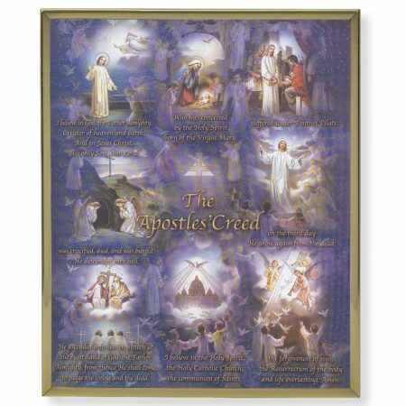 Apostles' Creed Gold Framed Plaque Art