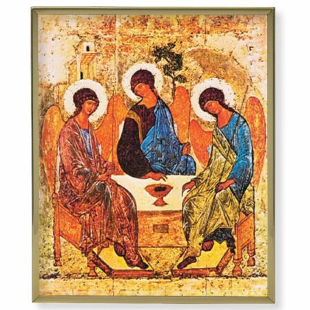 Holy Trinity Gold Framed Plaque Art