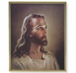 Head of Christ Gold Framed Plaque Art