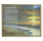 Footprints Gold Framed Plaque Art