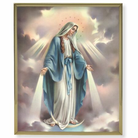 Our Lady of Grace Gold Framed Plaque Art