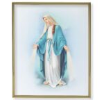 Our Lady of Grace Gold Framed Plaque Art