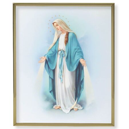 Our Lady of Grace Gold Framed Plaque Art