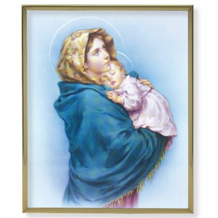 Madonna of the Streets Gold Framed Plaque Art