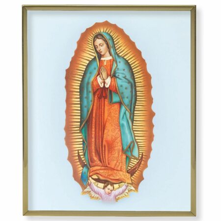 Our Lady of Guadalupe Gold Framed Plaque Art