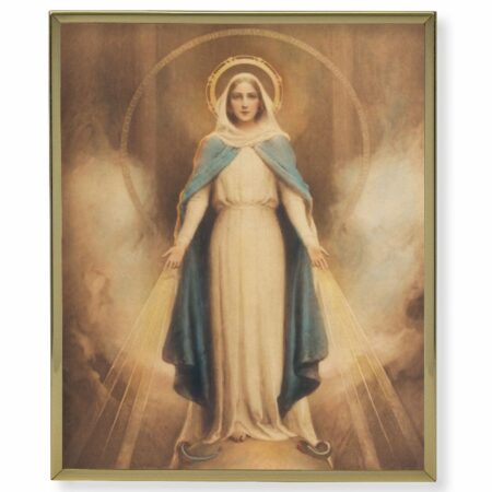 Miraculous Mary Gold Framed Plaque Art